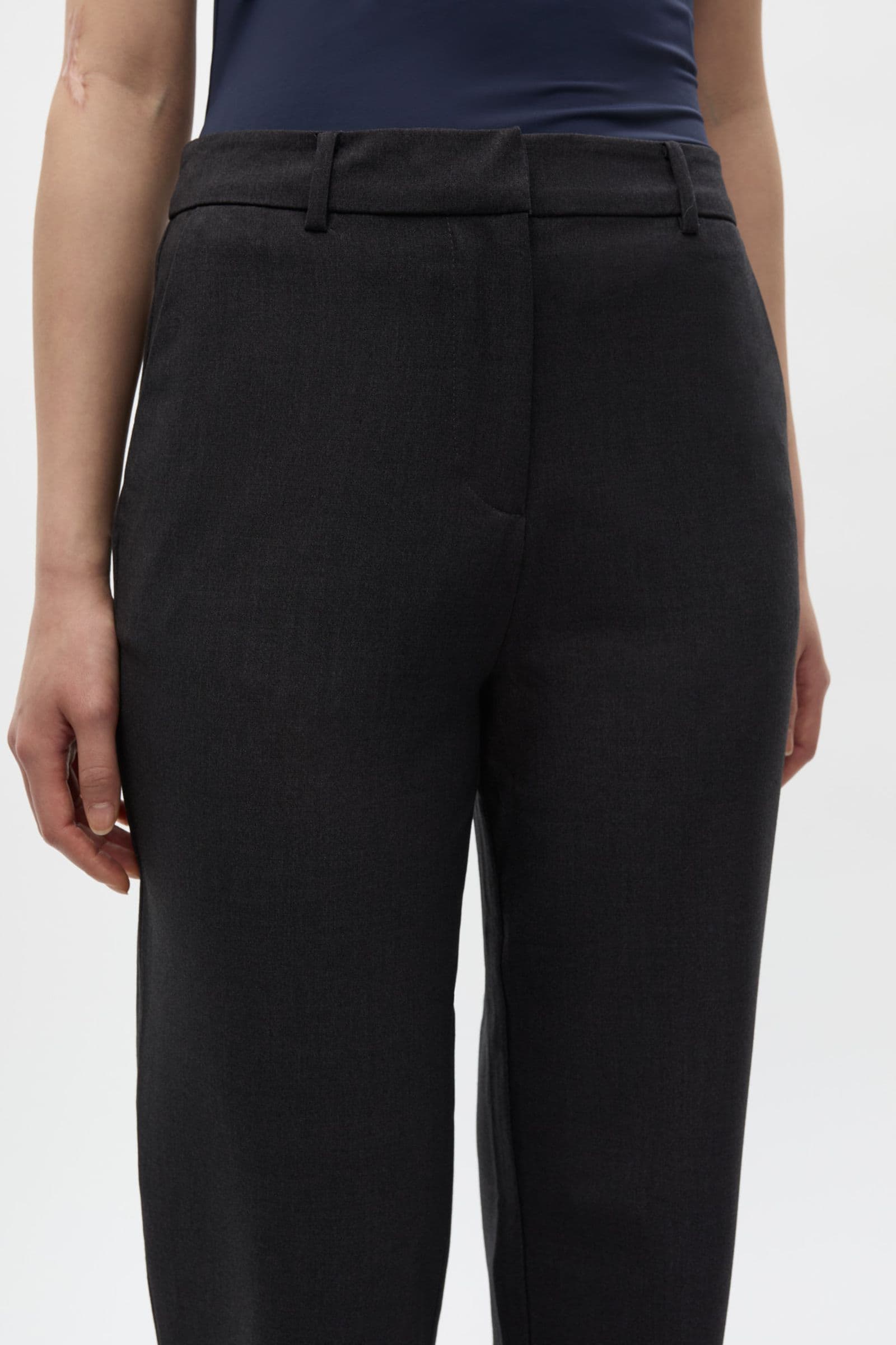 ENKAFIR PANTS 6746 Dark Grey Mel.