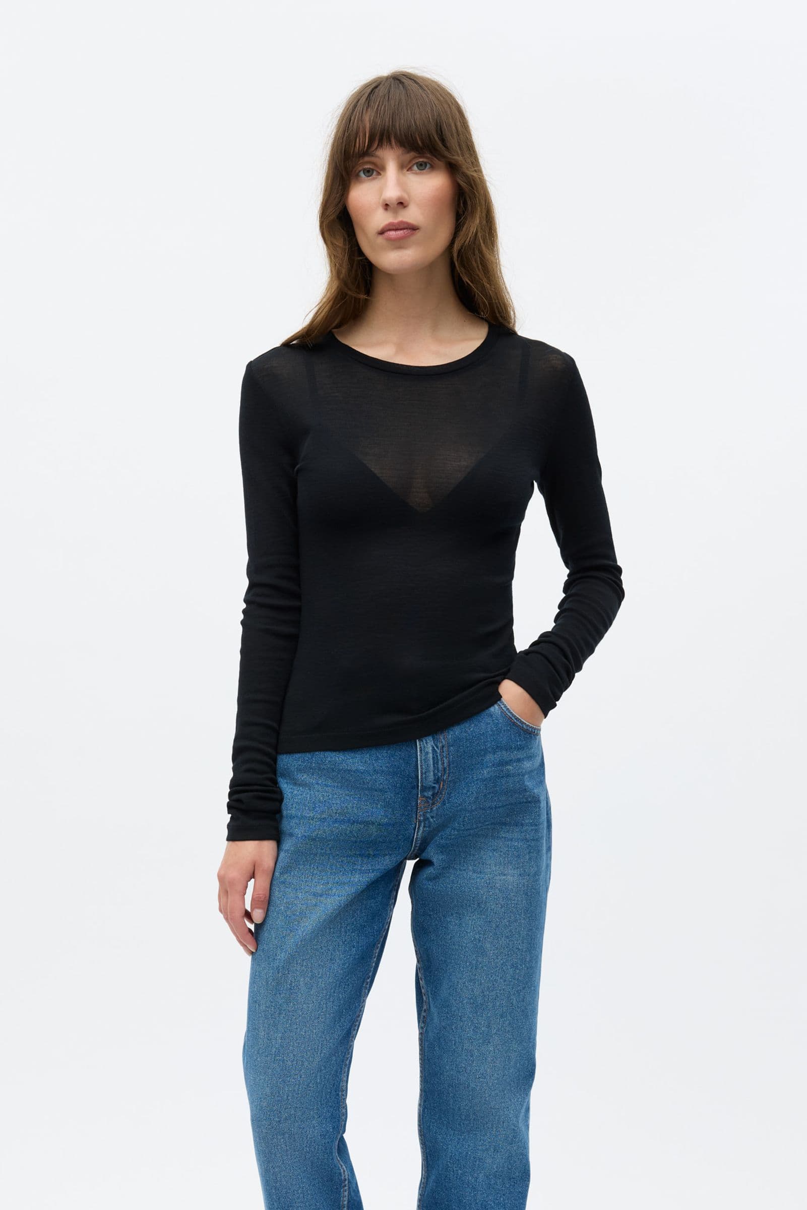 ENANNA LS O-N TEE 7226 Black