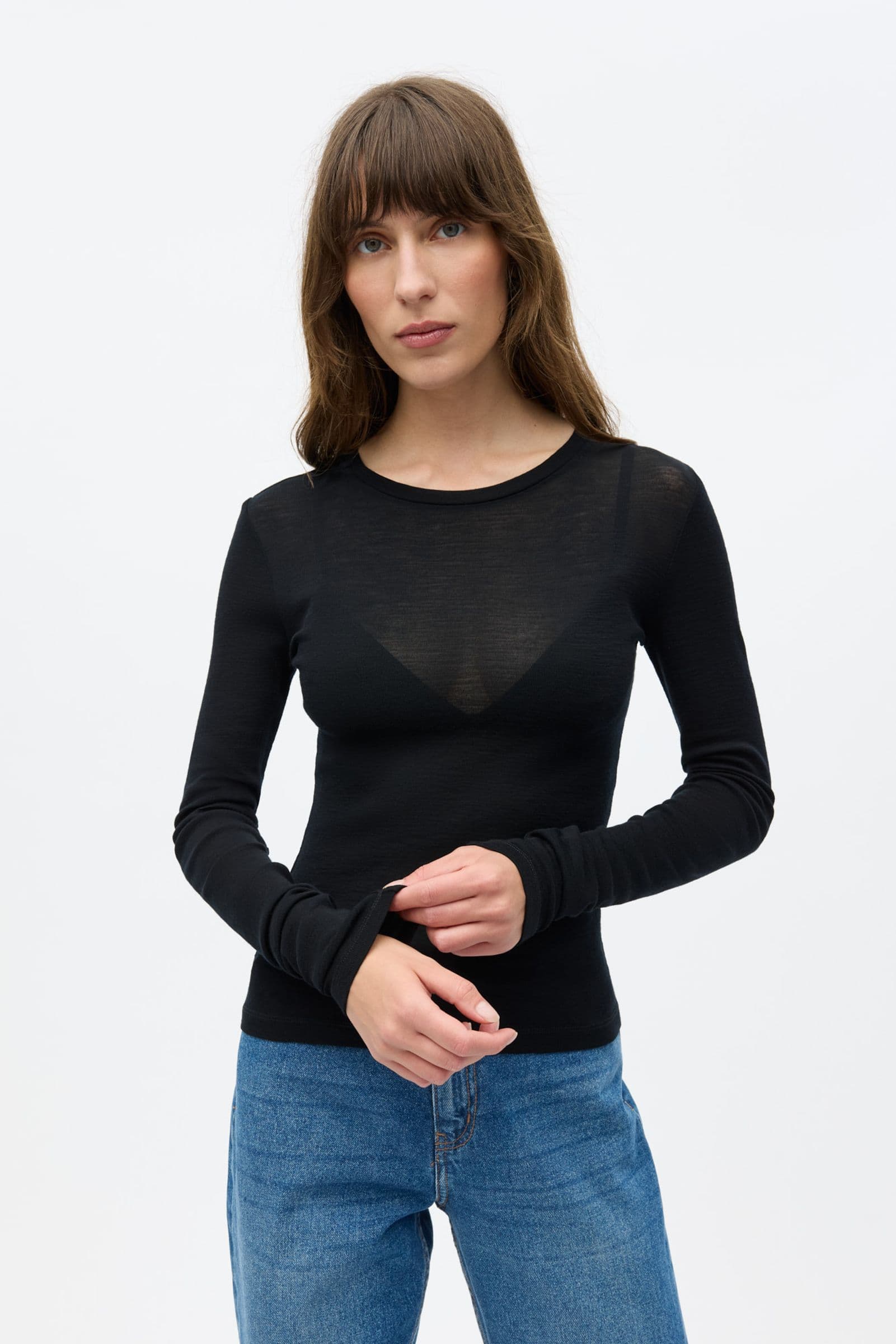 ENANNA LS O-N TEE 7226 Black