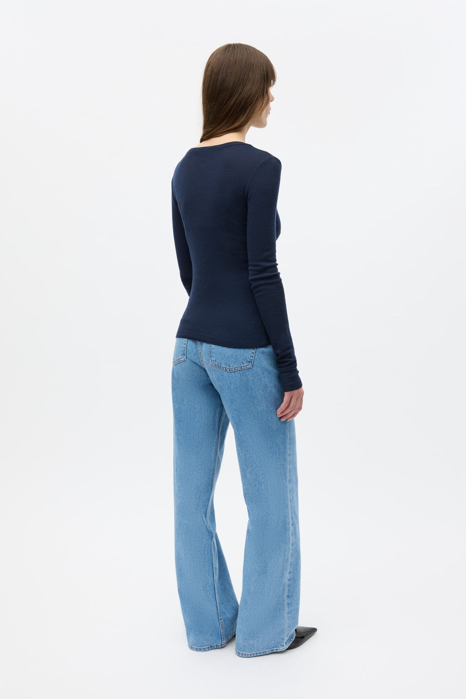 ENANNA LS O-N TEE 7226 Navy Blazer