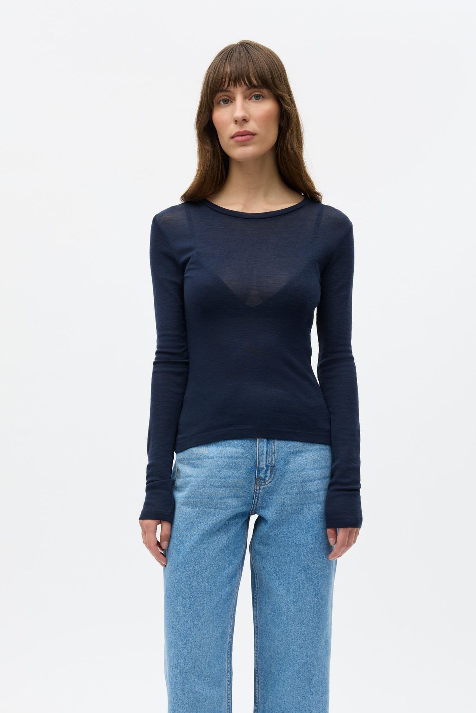 ENANNA LS O-N TEE 7226 Navy Blazer