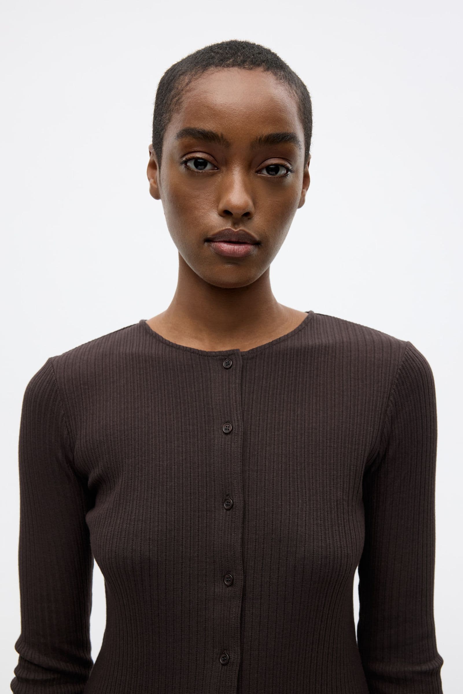 ENVOLVI LS LONG CARDIGAN 7275 Chocolate Torte