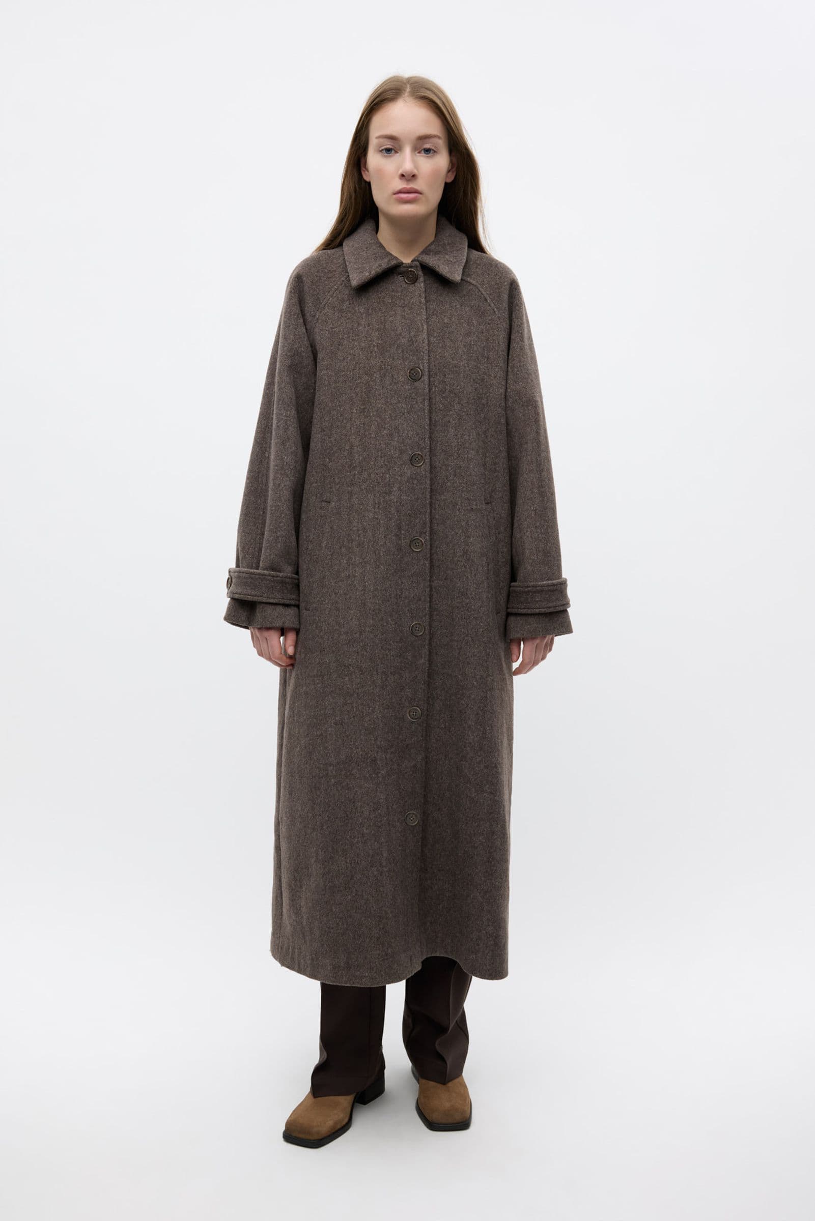 ENSENECA WOOL JACKET 7276 Brown Mel