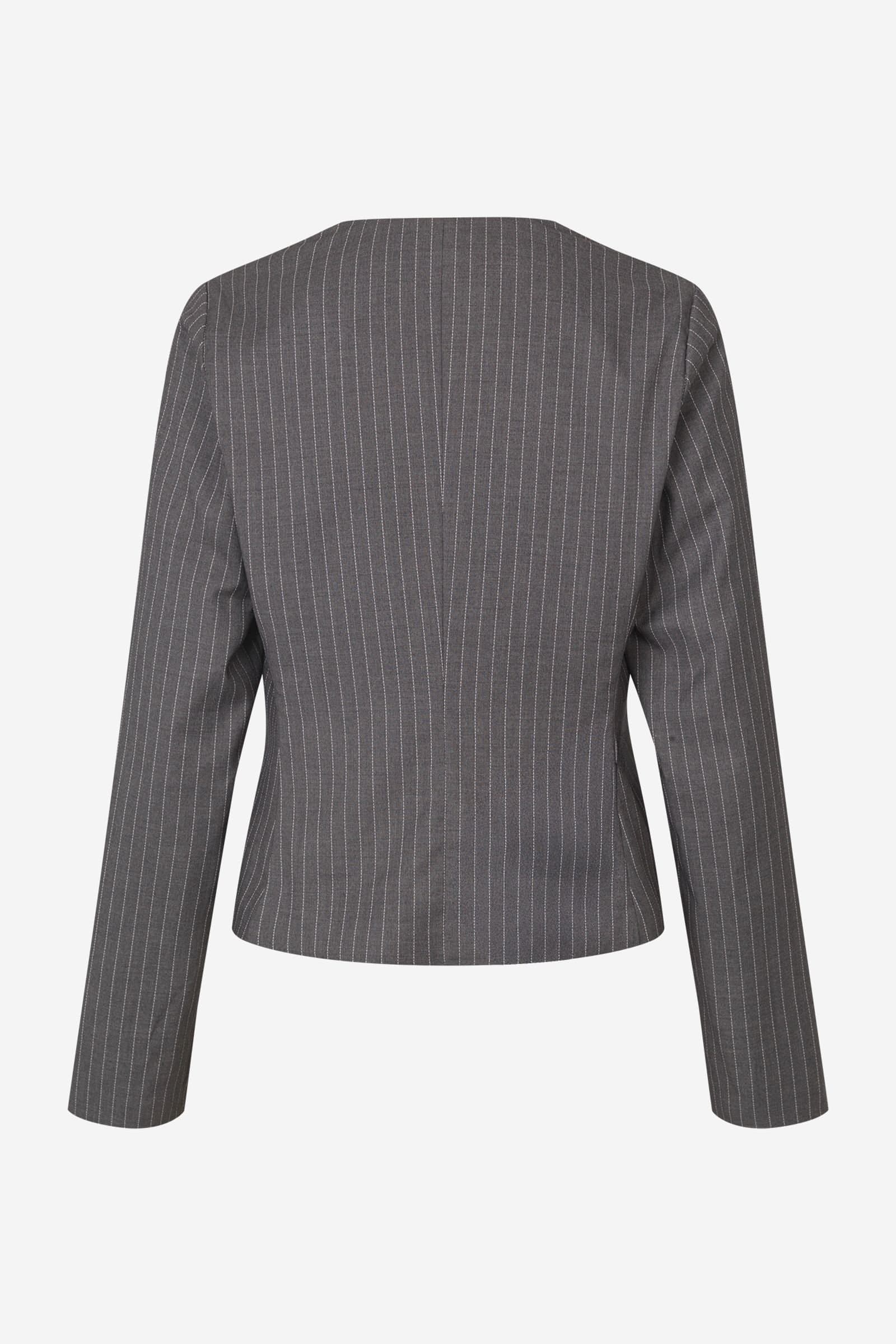 ENCROYDON LS TOP 7300 Grey/White Pinstriped