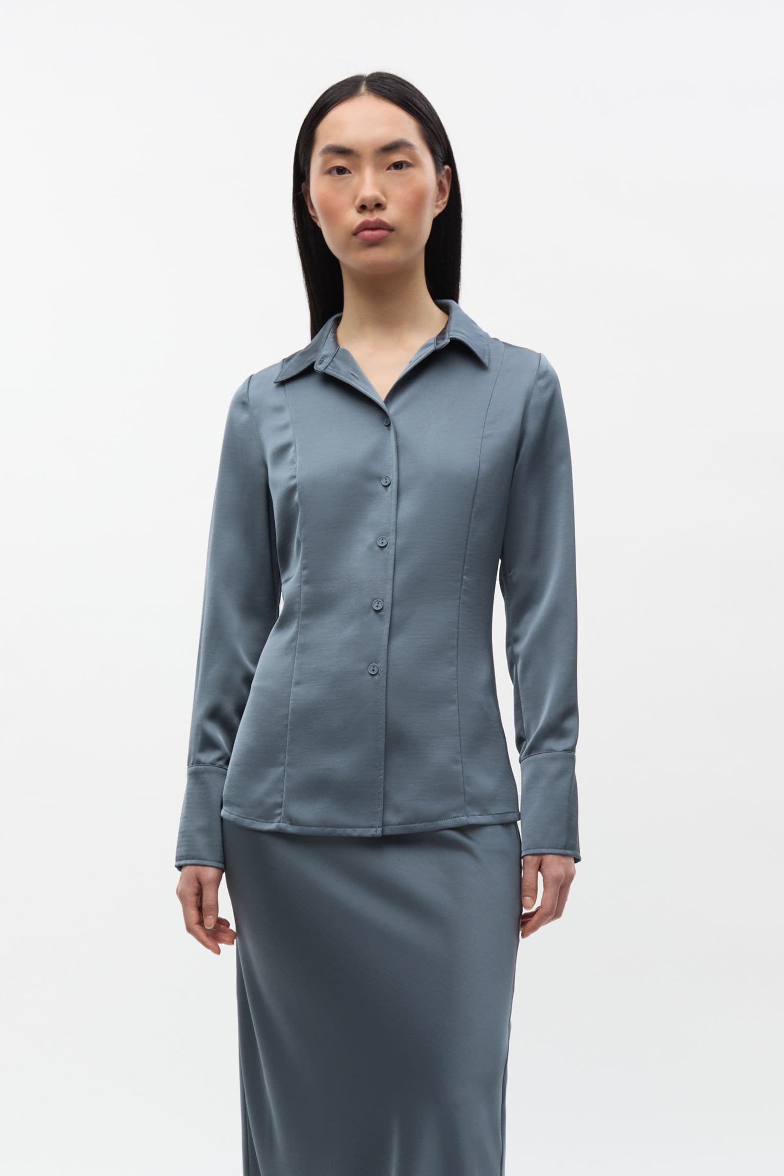 ENELENA LS SHIRT 7151 Stormy Weather