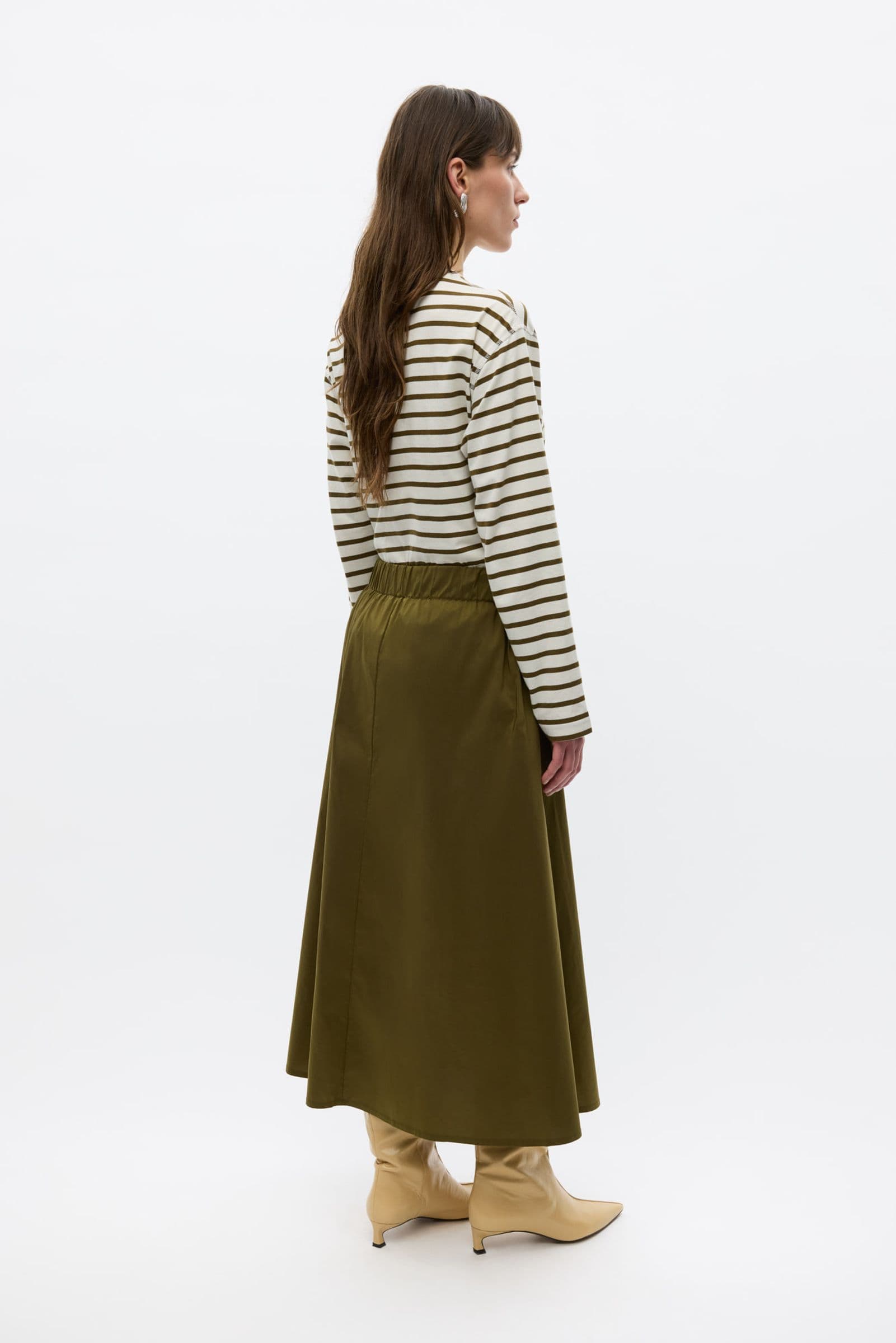 ENLILA SKIRT 7337 Dark Olive