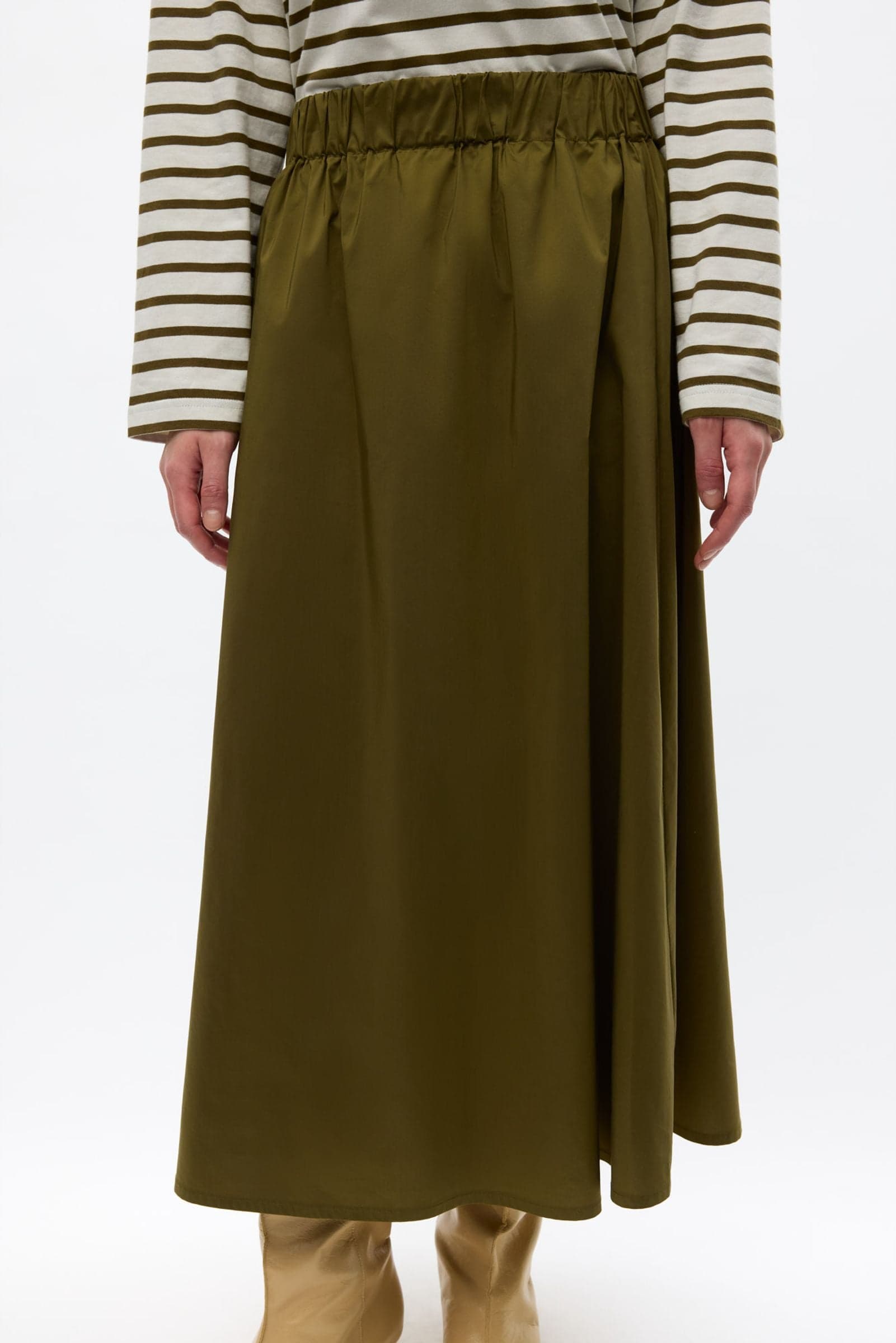 ENLILA SKIRT 7337 Dark Olive