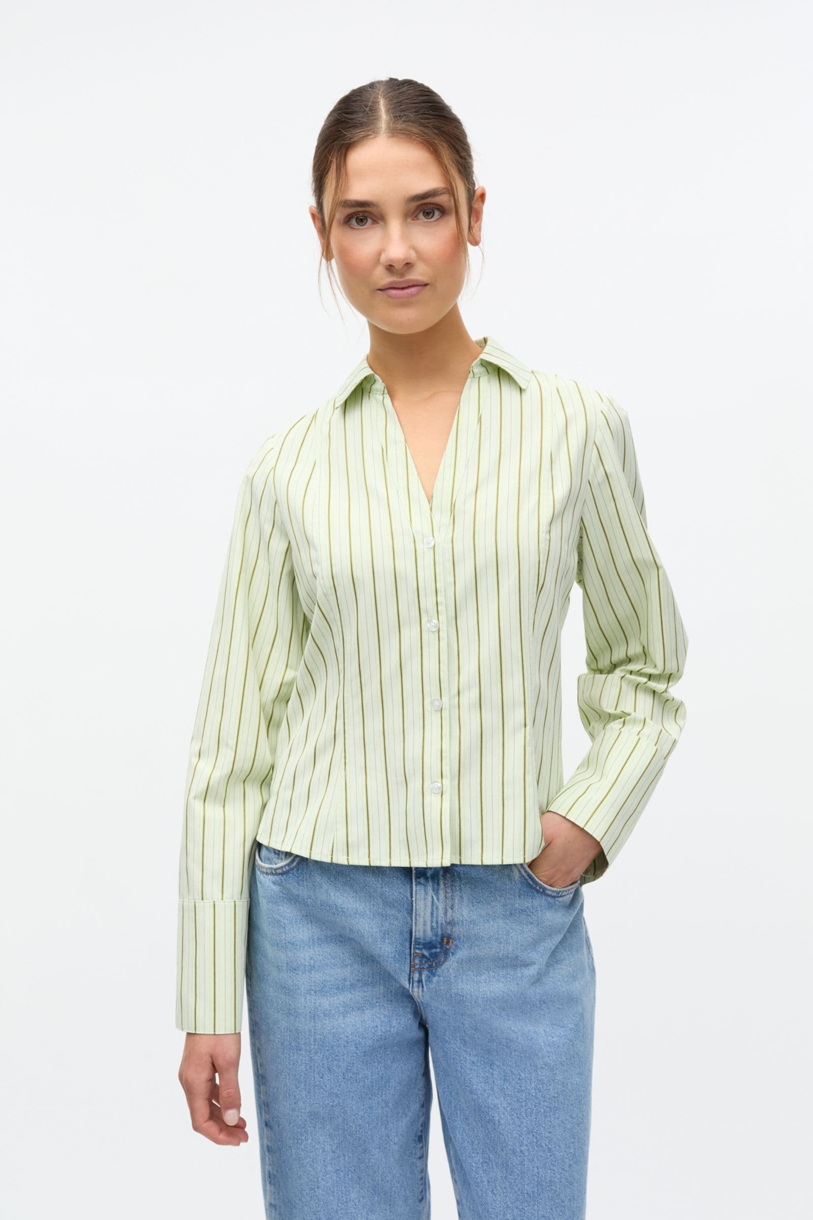 ENAGNESTA SHIRT 7347 Fern Stripe
