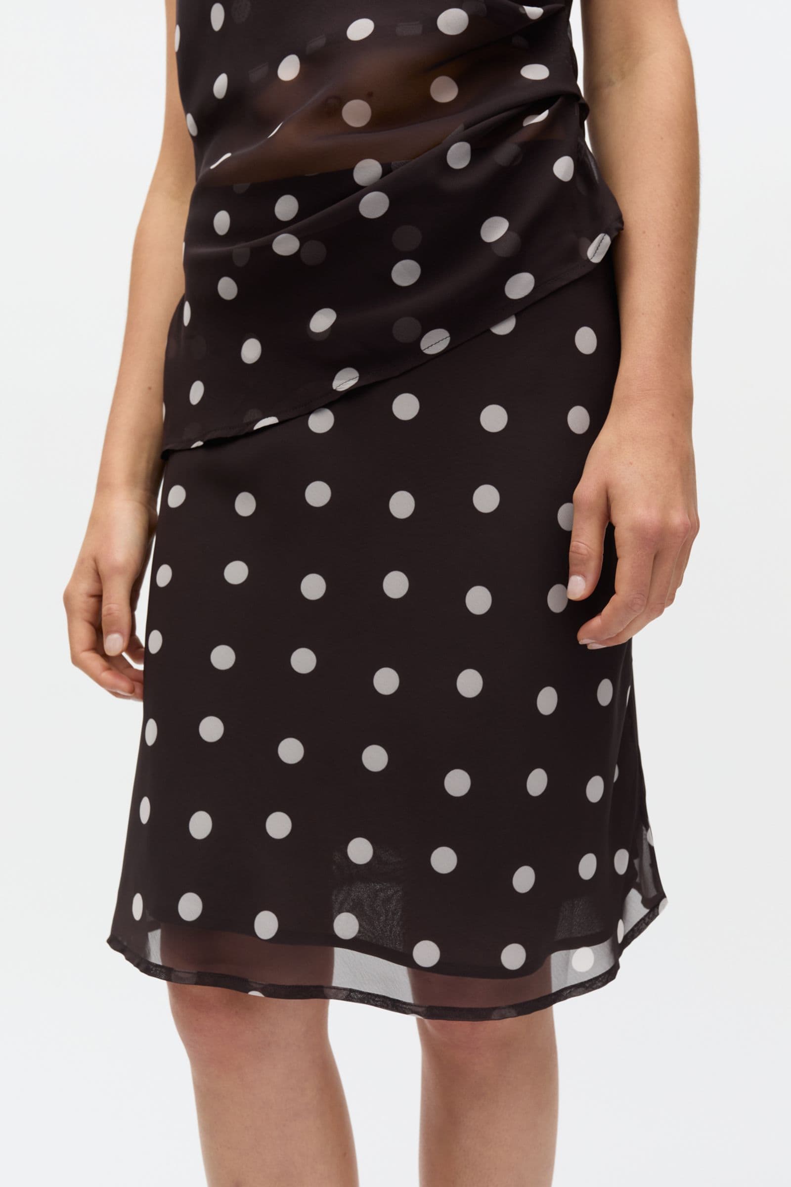 ENYARSI SKIRT 7349 Chocolate Polka Dot