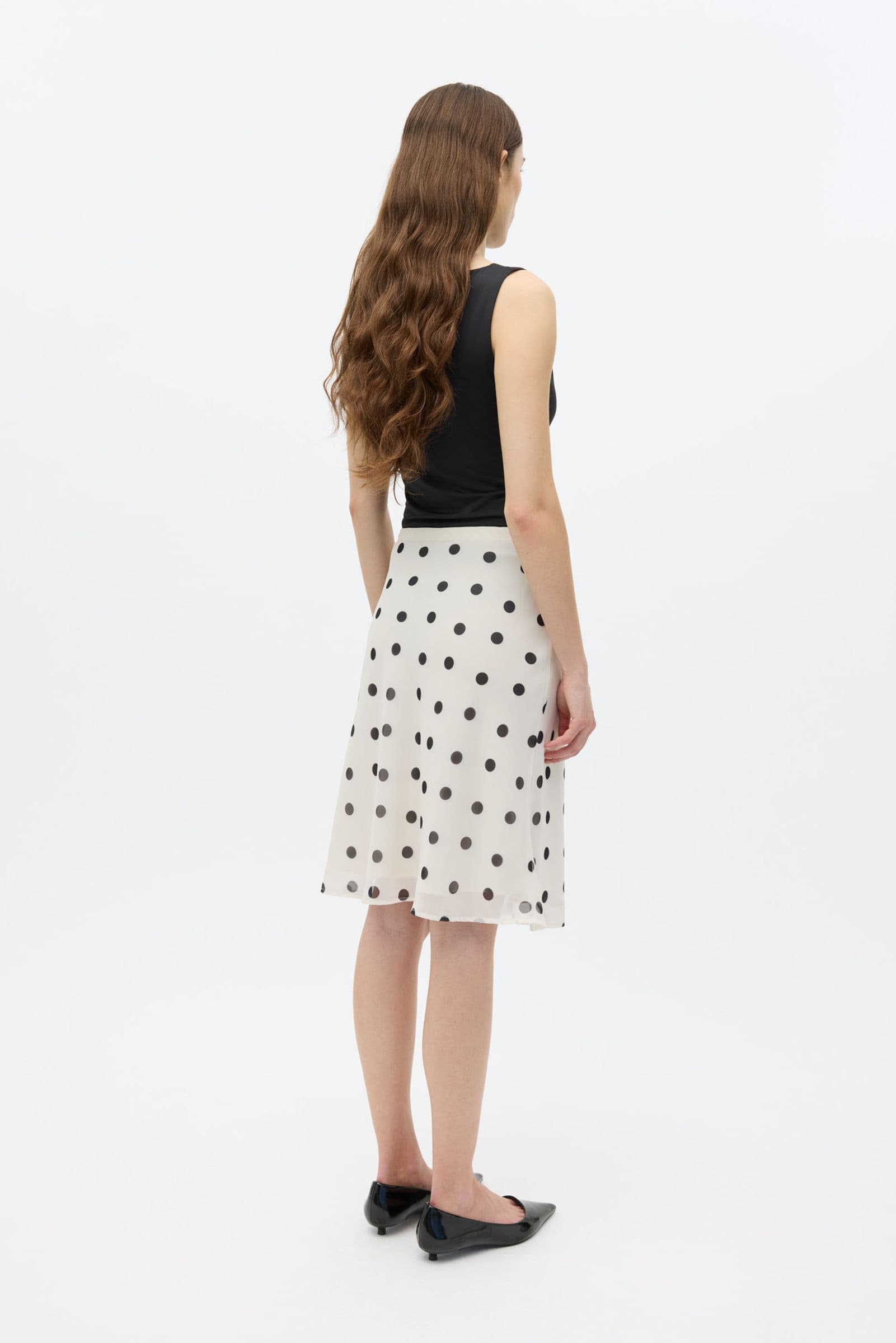 ENYARSI SKIRT 7349 Gardenia Polka Dot