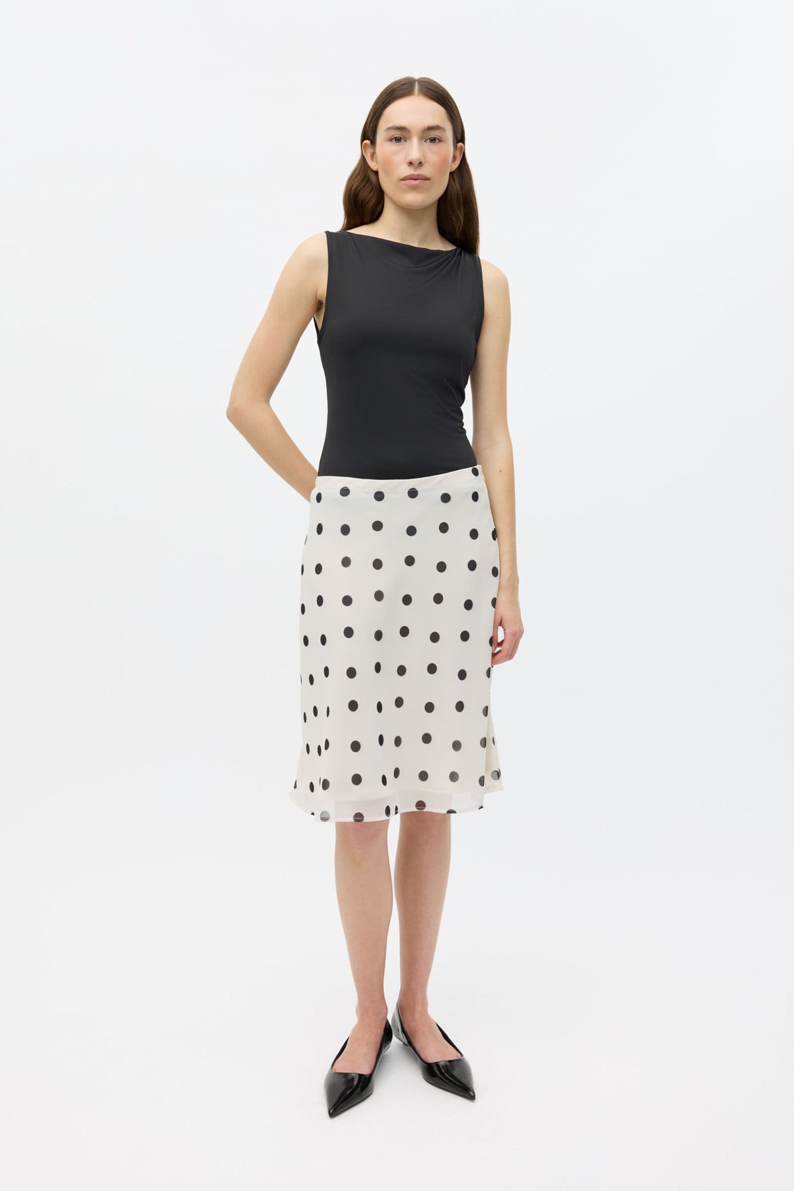 ENYARSI SKIRT 7349 Gardenia Polka Dot