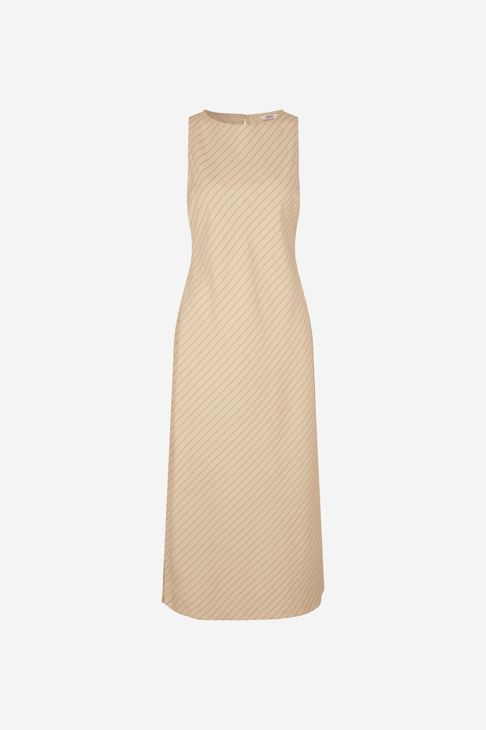 ENELLE SL DRESS 7313 Khaki Stripe