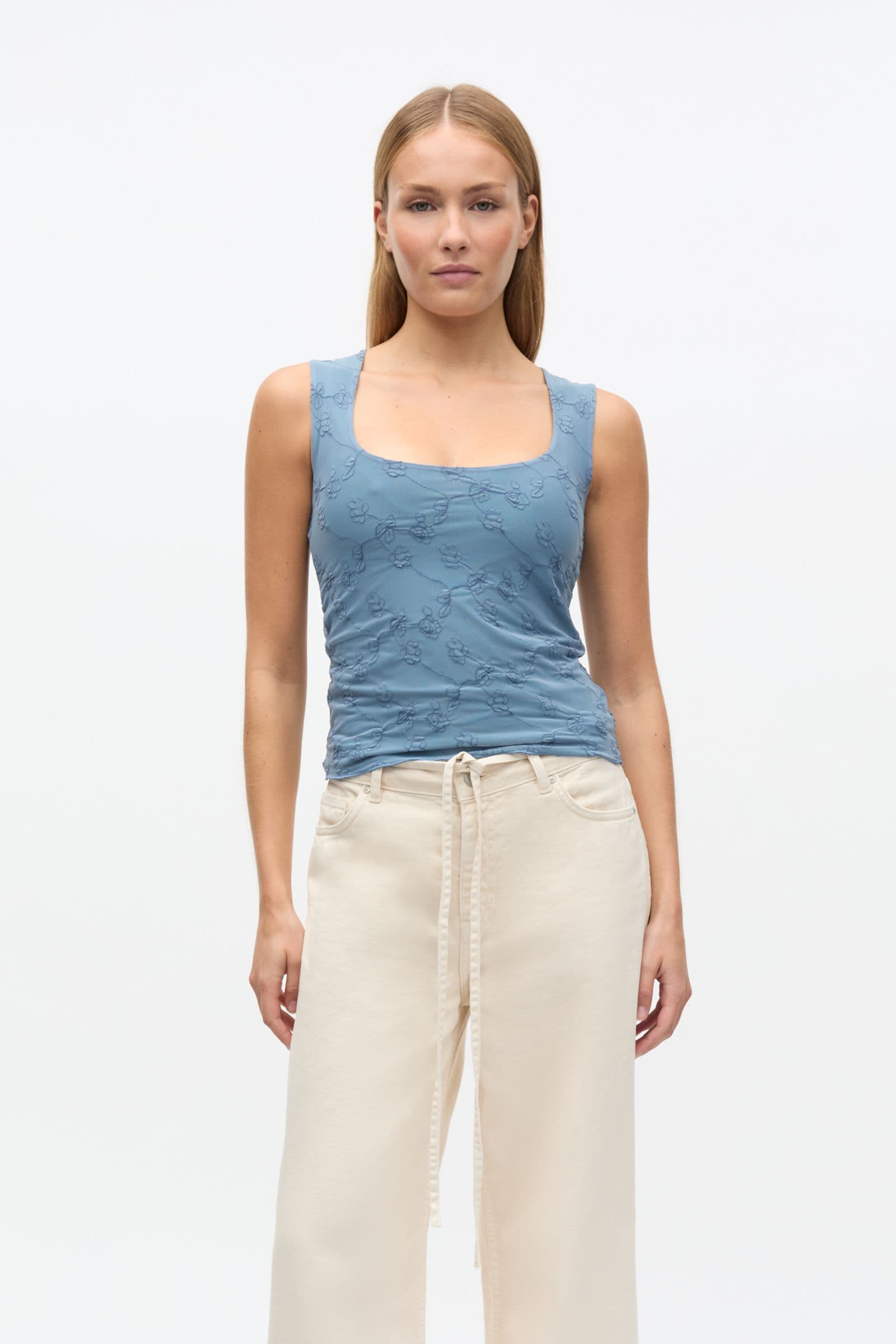 ENWILMA SL TEE 7191 Faded Denim