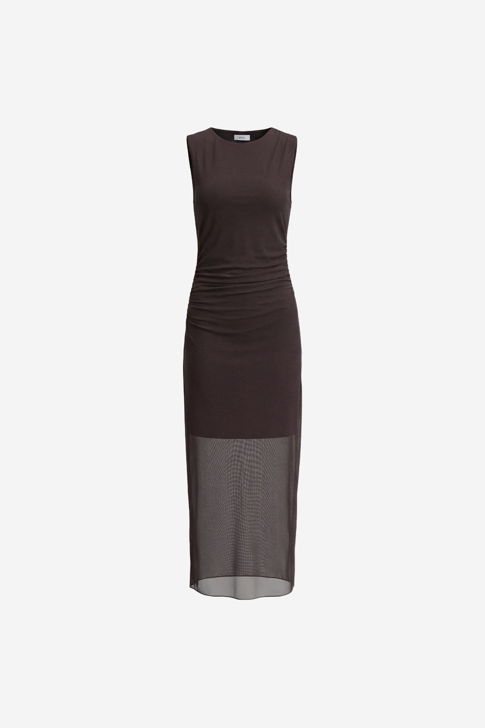 ENNICOLA TANK LONG DRESS 7386 Chocolate Torte
