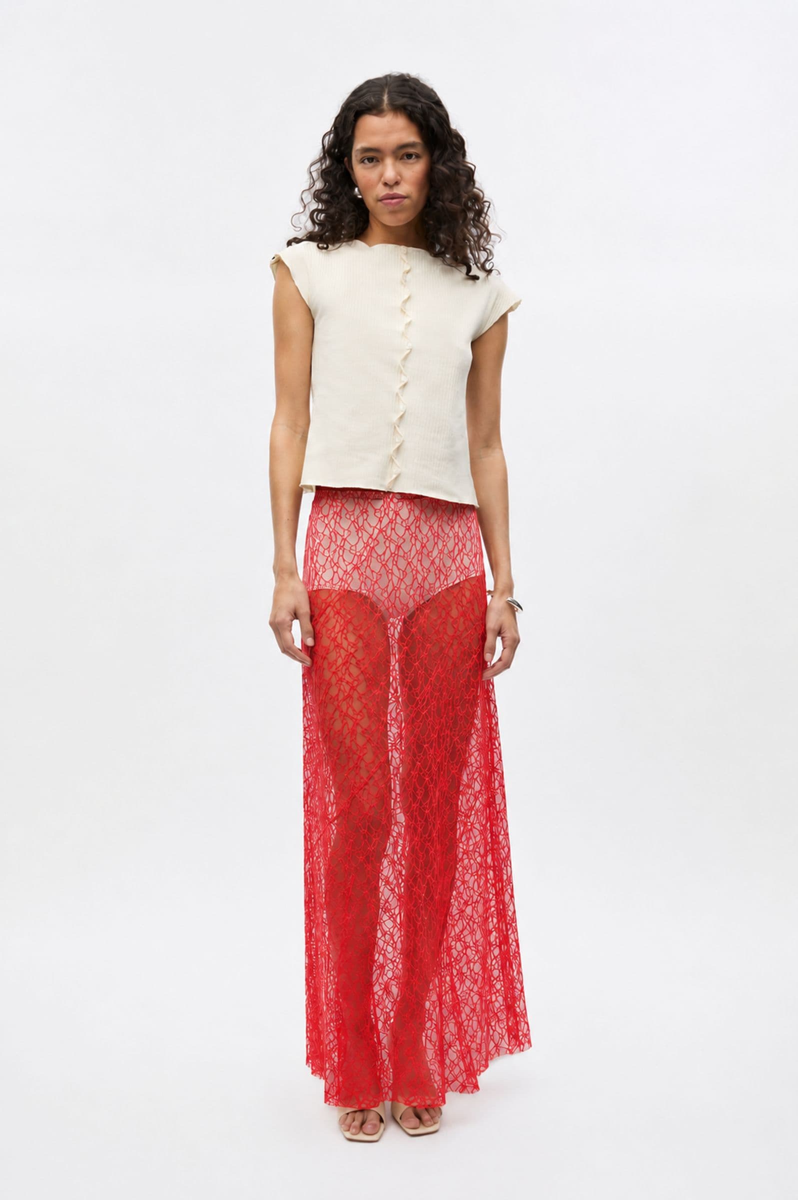 ENWHAM SKIRT 7501 Fiery red