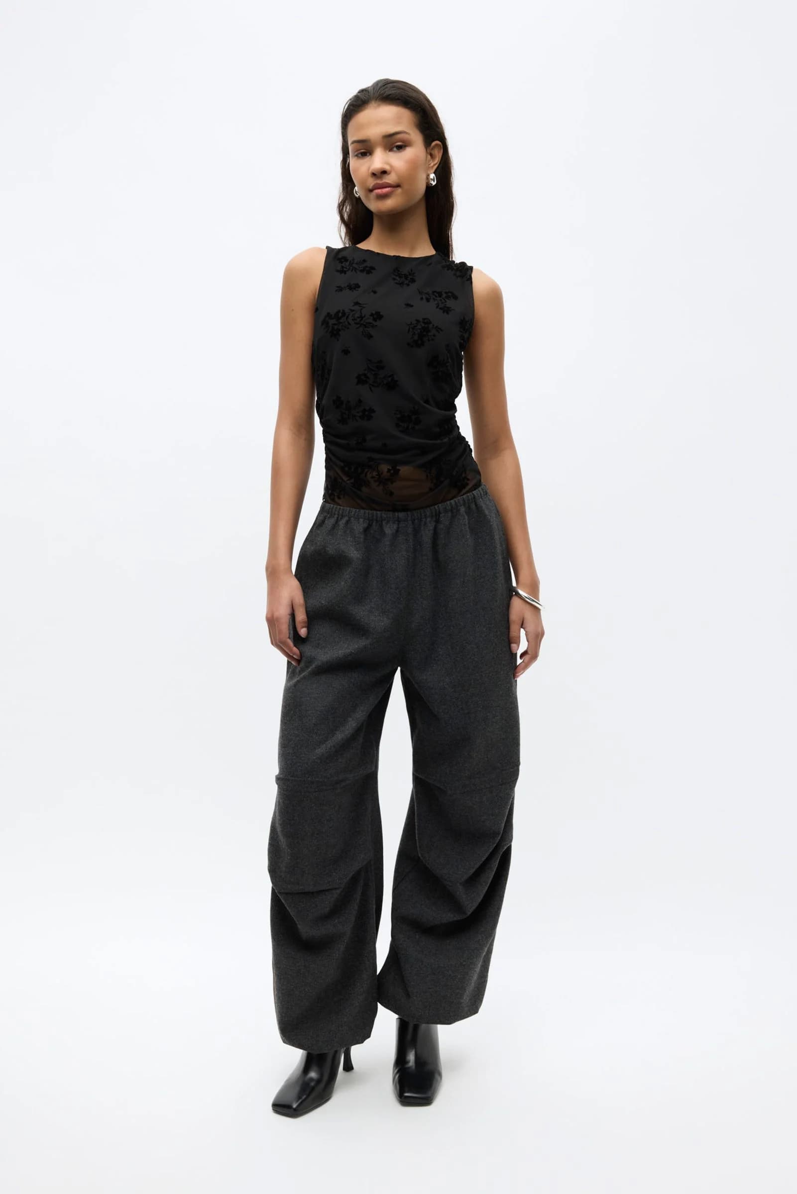 Enbelou Pants 7461 Dark Grey Mel.