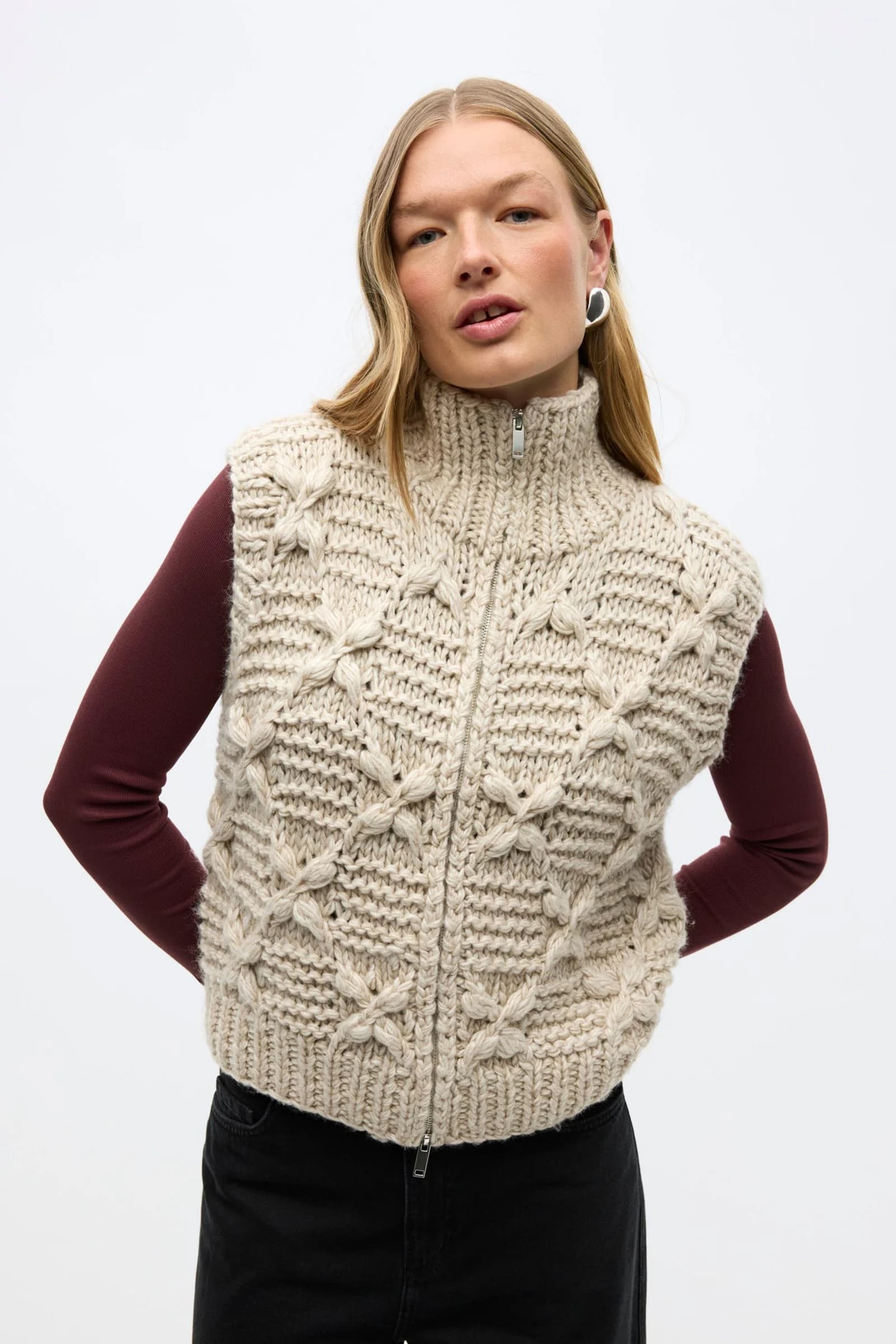 Enkaia Vest 7478 Silver Birch Mel